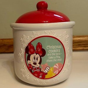Hallmark Disney Minnie Mouse Christmas Cookie Jar